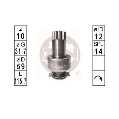 ZN1754 ZEN ΓΡΑΝΑΖΙ ΜΙΖΑΣ 10Δ. ISKRA